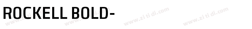 ROCKELL BOLD字体转换